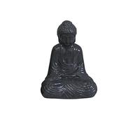 HOMEA 5dej1344gr Statua Disegno Buddha Ceramica Grigio 17 x 13 x 25 cm