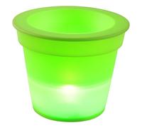 homea 5ecl192vc Vaso Luminoso a Batteria più 1LED plastica verde