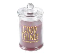 Homea 6BPV088LI - Candele in verrine, Lie de Vin, piccole