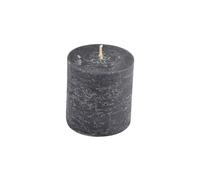 Homéa, Candela pilastro Ø6,8 x 7 cm Rustico Colore Nero