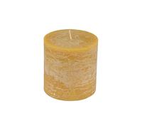 Homéa, Candela pilastro D10 x H10 cm Rustico Colore Giallo Senape