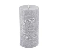 HOMEA Home 6BPC042GC Candele Cilindrice, Grigio, Small