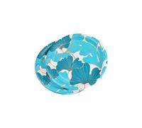 Homéa, Set di 10 piatti in cartone D18 cm, blu ginkgo