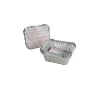 Homéa, Set di 10 vassoi in alluminio, 0,5 l, 15 x 12 x 5 cm