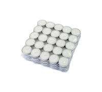 Homéa, Set di 100 candele riscaldatori piatti, colore: Bianco