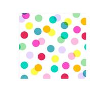 Homéa, Set di 20 tovaglioli da cocktail, in carta, 3 pieghe, 25 x 25 cm, multicolore