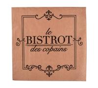 Homéa, Set di 20 tovaglioli di carta, 3 pieghe, 33 x 33 cm, da bistrot