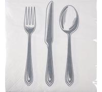 Homéa, Set di 20 tovaglioli di carta, 3 pieghe, 33 x 33 cm, Menagere