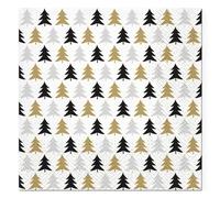 Homéa, Set di 20 tovaglioli di carta, 3 pieghe, 33 x 33 cm, motivo: alberi festivi