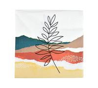 Homéa, Set di 20 tovaglioli di carta, 3 pieghe, 33 x 33 cm, motivo: fiore astratto