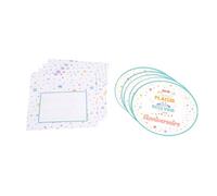 Homéa, Set Di 6 Invitati+Buste Di Compleanno Di Carta Colorata