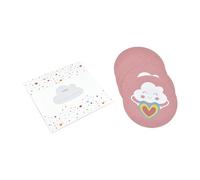 Homéa, Set Di 6 Invitati+Buste Di Compleanno Di Carta Rainbow