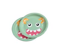 Homéa, Set di 6 piatti di cartone D18,5 cm Mostri