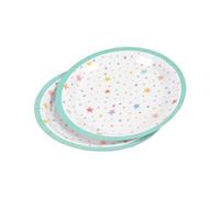Homéa, Set di 6 piatti in cartone D18,5 cm, compleanno colore