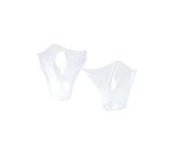 Homéa, Set di 6 serrature in plastica riutilizzabile Triangolo 150 ml, trasparente