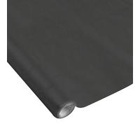 Homéa, Tovaglia Vitamina in carta damasca, 1,18 x 5 m, colore: Nero