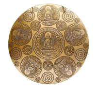 HomeAdri Buddha e mantra intagliato Gong tibetano Gong - Tempio Gong - Gong curativo del suono