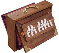 HomeAdri Shruti Box, modello professionale, legno TEAK, scala da C a C (C3 a C4), 30 x 22 x 8,5 cm, 2,5 kg, sintonizzato a 440Hz