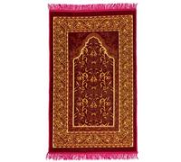 homeart Tappeto da preghiera musulmana, morbido peluche sottile, tappetino da preghiera islamico, Janamaz, Sajada, tappeto da preghiera, regalo islamico per uomini e donne, regalo per Ramadan Eid