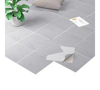 Homease Rivestimento autoadesivo in PVC, effetto marmo, in vinile, antiscivolo, impermeabile, tagliabile, effetto piastrelle, per cucina, soggiorno, balcone, opaco, 20 piastrelle da 1.8 m²