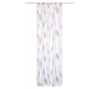 HOMEbasics 41462 Paolo - Sciarpa a nastro arricciato, trasparente, stampata | (rosso, 175 x 140 cm)