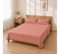 Homebliss Completo Letto Microfibra 180x200+30 / 260x280 + 50x80 2PCS, Rosa