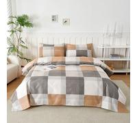 Homebliss Set Lenzuola Matrimoniali in Microfibre 180x190/200cm, Completo Lenzuola Letto con 2 Federe 50x80 in Stampa, Lenzuola Sopra e Lenzuolo con Angoli, Comfort e Morbidezza, Yager