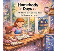 Homebody Days: A Bold and Easy Coloring Book for Relaxing at Home