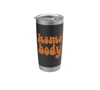 Homebody Introvert Voglio rimanere a casa Tranquillo Per favore Divertente Bicchiere termico in acciaio inox doppia parete