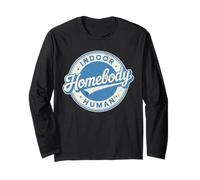 Homebody Inverso Antisociale Vintage Umano Interno Maglia a Manica