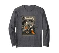 Homebody Skeleton Cozy Halloween Lettura Maglia a Manica