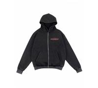 Homeboy Unisex Pit Crew Giacca con cappuccio Washed Grey L