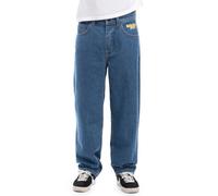 Homeboy Unisex X-tra Baggy Denim Pantaloni Washed Blue 32 L32