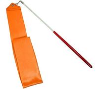 HOMEBT Bastone Nastro da Danza 2 Pezzi, Nastri Streamer Ritmici per Ginnastica per Bambini, per Danza Artistica, con Bastoncino per Twirling Arancione