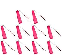 HOMEBT Nastri da Danza Streamers 2M Bacchette con Nastro per Ginnastica Ritmica per Bambini Danza Artistica, Twirling con Bastone Rosa Rosso 10 Pezzi