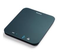Homebuds Bilancia Cucina Digitale, Bilancia da Cucina 15kg, Pesa Grammi e Once con Precisione di 1g/0,1oz per Cuocere e Cucinare, Display LED, 3*AAA Batterie Incluse, Vetro Temperato, Blu