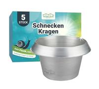 HomeBugProtect Collare a lumaca in metallo - efficace protezione contro le lumache per aiuole rialzate, giardino e aiuole - zincato e riutilizzabile - anello antilumaca