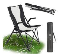 Homecall Sedia pieghevole da campeggio colore nero/crema