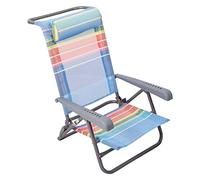 Homecall Sedia pieghevole da spiaggia a 7 inclinazioni colore arcobaleno