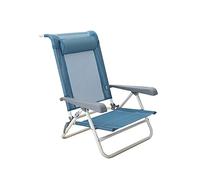 Homecall Sedia pieghevole da spiaggia a 7 inclinazioni colore blu