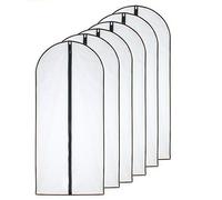 HomeClean Copri Abiti Trasparente 60x140cm(6pcs) con Bordi Spessi e Tessuto Perfetto per Le Esigenze di Viaggio e Conservazione