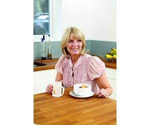 Homecraft Clear Beakers with Holder, Easy to Grip Double Handle is Ideal for Those with Weak Grasp, Wide Base for Stability, Two Mugs and Two Spouted Lids (Eligible for VAT relief in the UK)