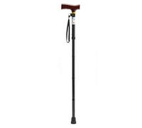 Homecraft Folding Coloured Walking Stick with Wooden Handle, Lightweight Adjustable Walking Cane for Balance, Mobility Aid, Paisley, 735-825 mm/29-33 Inches, (Eligible for VAT relief in the UK)