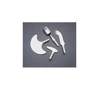 Homecraft Kings Specialised Cutlery Utensils, Small Rocker Knife (Eligible for VAT Relief in the UK) Easy One Handed Cutting for Elderly, Disabled, Handicapped, Hemiparesis After Stroke, & Arthritis