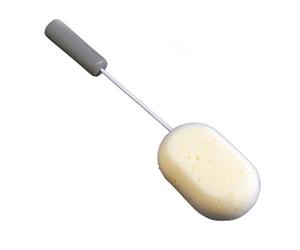 Homecraft Long Handled Sponge, Bendable Shower Sponge with Flexible Handle, Bathing Brush for Hard to Reach Areas, Back Scrubber for Limited Mobility, 380mm (15"), (Eligible for VAT relief in the UK)