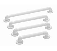Homecraft Moulded Fluted Grab Rail 45.7cm, Textured White PVC, Grab Bar with Ridges for Shower and Bath, for Disabled, Injured, or Post-Op, Bathroom Safety Aid (Eligible for VAT relief in the UK)