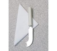 Homecraft Nelson Knife, Highly specialized for one handed eaters, Rocker action for cutting, Pronged end to lift food, Stainless steel, Assistive living tool, (Eligible for VAT relief in the UK)