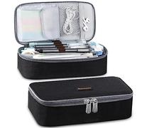 Homecube - Astuccio capiente per matite, pennarelli, organizer da scrivania, grande astuccio con cerniera, grande scatola portaoggetti per università, scuola media, ufficio, cancelleria