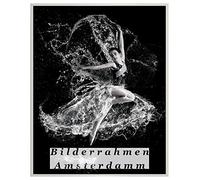 Homedecoration Amsterdam - Cornice portafoto in plastica con vetro sintetico, 1 mm, infrangibile, trasparente, Plastica, Bianco 03, 31 x 92 cm