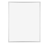 Homedecoration - Cornice 35x45 cm - Argento Lucente - Cornice per foto in Metallo con vetro plastico Antiriflesso - Cornice portafoto 35x45 cm - Kampen